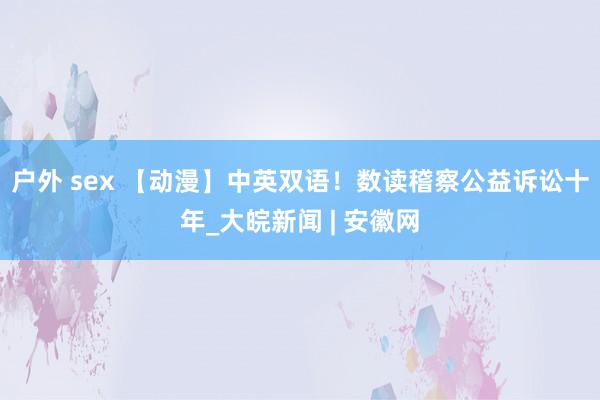 户外 sex 【动漫】中英双语！数读稽察公益诉讼十年_大皖新闻 | 安徽网