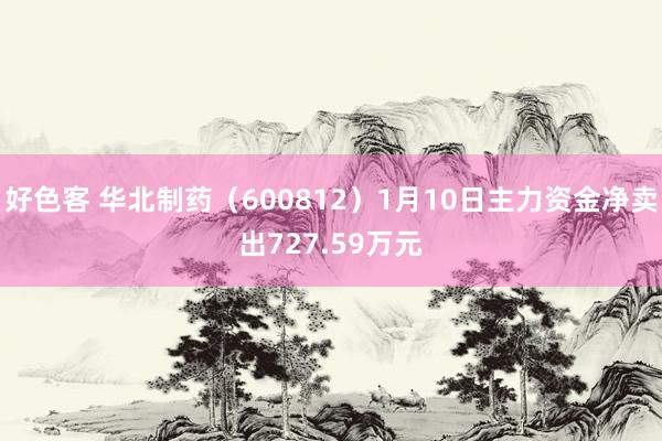 好色客 华北制药（600812）1月10日主力资金净卖出727.59万元
