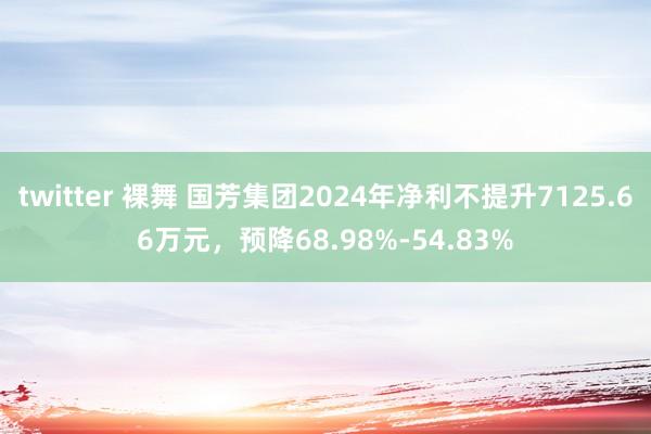 twitter 裸舞 国芳集团2024年净利不提升7125.66万元，预降68.98%-54.83%