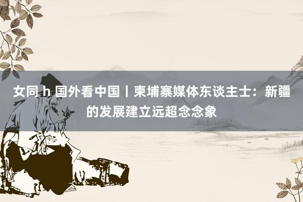 女同 h 国外看中国丨柬埔寨媒体东谈主士：新疆的发展建立远超念念象