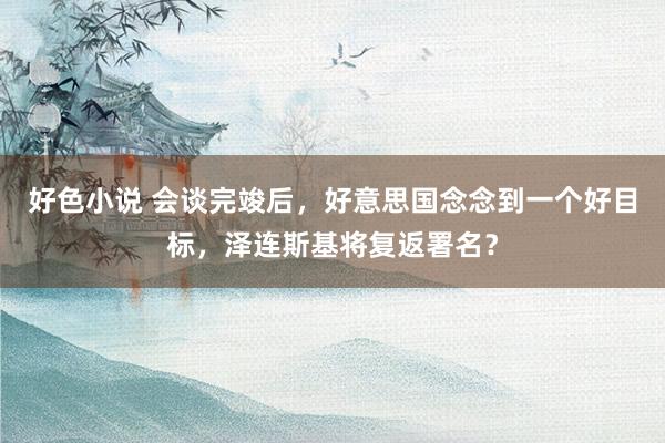 好色小说 会谈完竣后，好意思国念念到一个好目标，泽连斯基将复返署名？