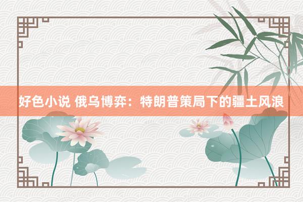 好色小说 俄乌博弈：特朗普策局下的疆土风浪