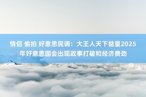 情侣 偷拍 好意思民调：大王人天下掂量2025年好意思国会出现政事打破和经济费劲