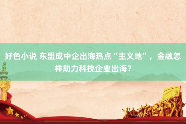 好色小说 东盟成中企出海热点“主义地”，金融怎样助力科技企业出海？